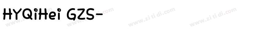 HYQiHei GZS字体转换